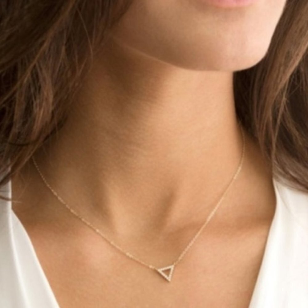 Danity Rhinestone Necklace Choice: Silver or Gold